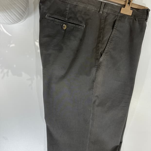 브루넬로 쿠치넬리 그레이 치노 팬츠 