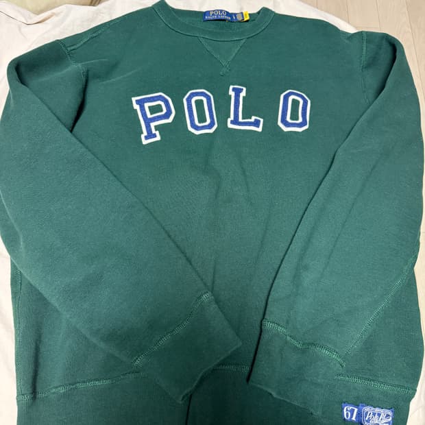 폴로 딥그린 맨투맨