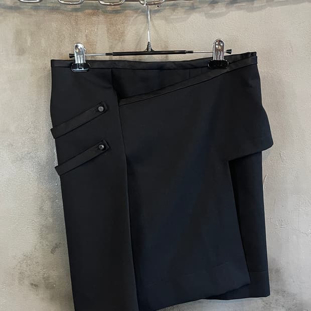 07ss 발렌시아가 비대칭 스커트
