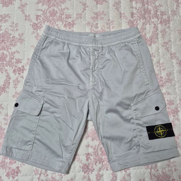 한글택 24SS스톤아일랜드 카고반바지 30