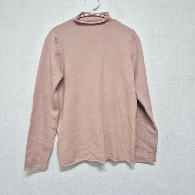 핑크 목폴라 니트