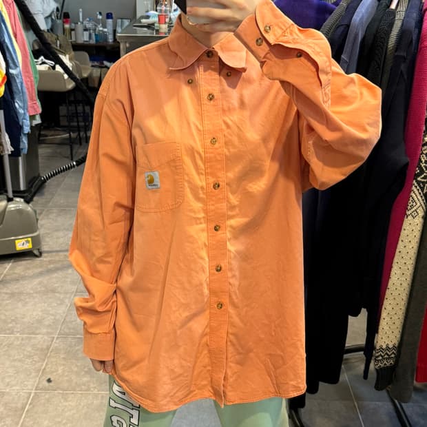 [NO.9] 칼하트 오렌지 긴팔셔츠