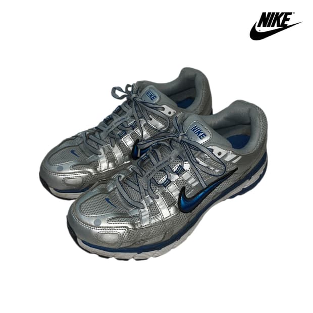 나이키 p-6000 메탈릭 실버 블루 슈즈 275