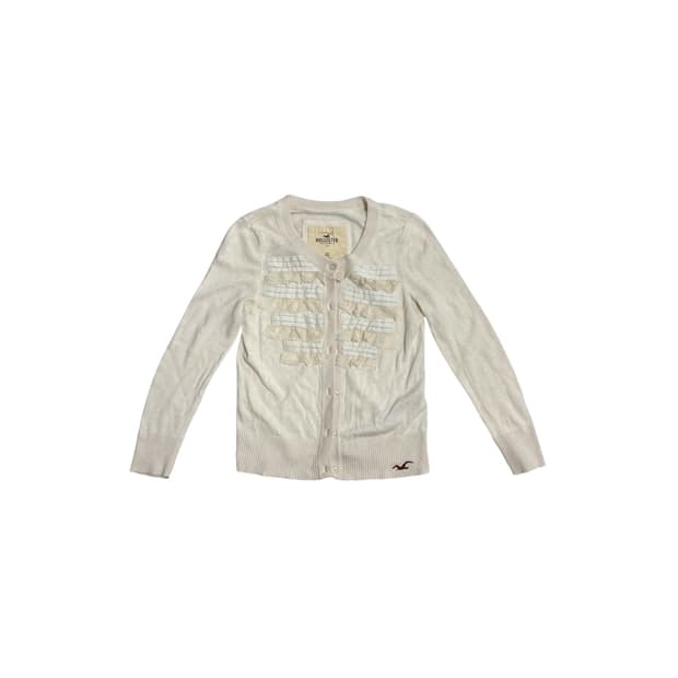 10s hollister 페어리무드 레이스디테일 가디건