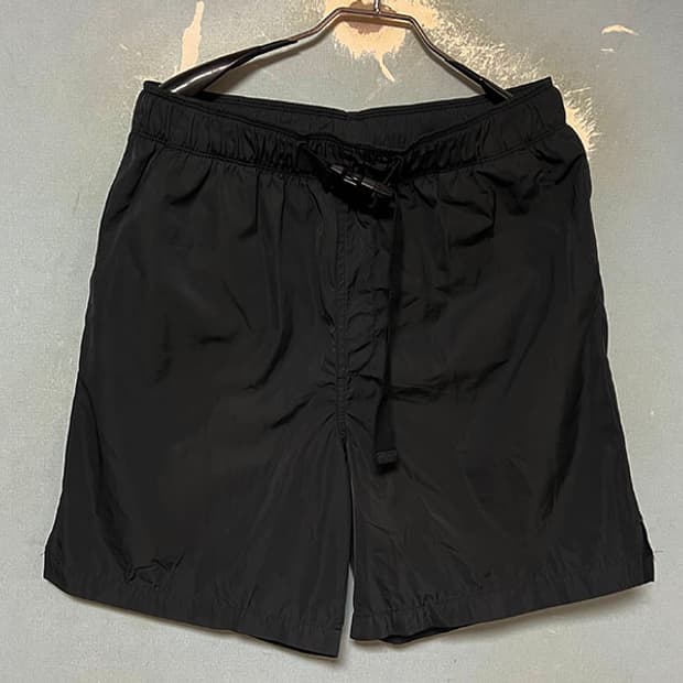 아디다스 테크팬츠 벨티드 남자 블랙 반바지 우븐쇼츠 나일론 L 32