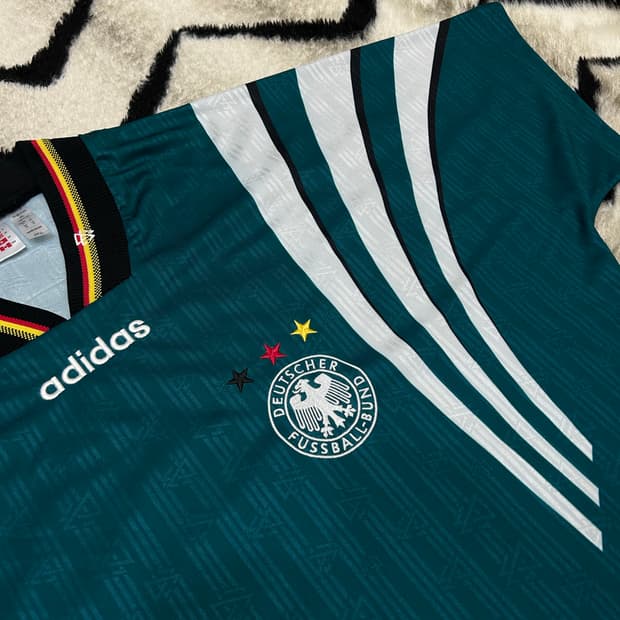 [3XL]아디다스 독일 1996 레트로 반팔 유니폼