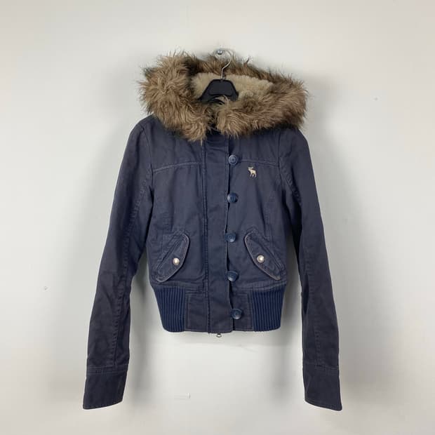 아베크롬비 울프죠 퍼 후드 자켓 M 