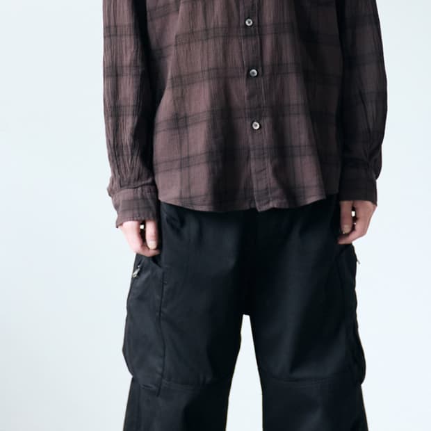 해칭룸 집 카고 팬츠 블랙 