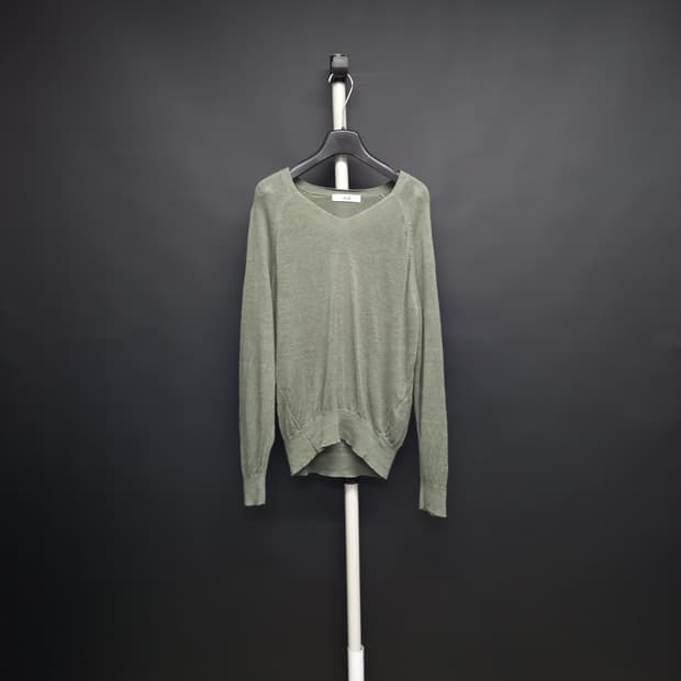 새 더 엣지 춘하추 생사(아마) 긴팔 니트블라우스 66.77