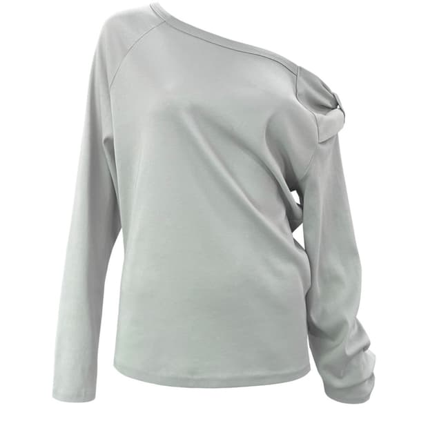 체메씨 BOW ONE-SHOULDER LONG SLEEVE
