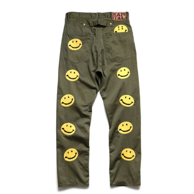 캐피탈 오카빌리 스마일 팬츠 카키 34