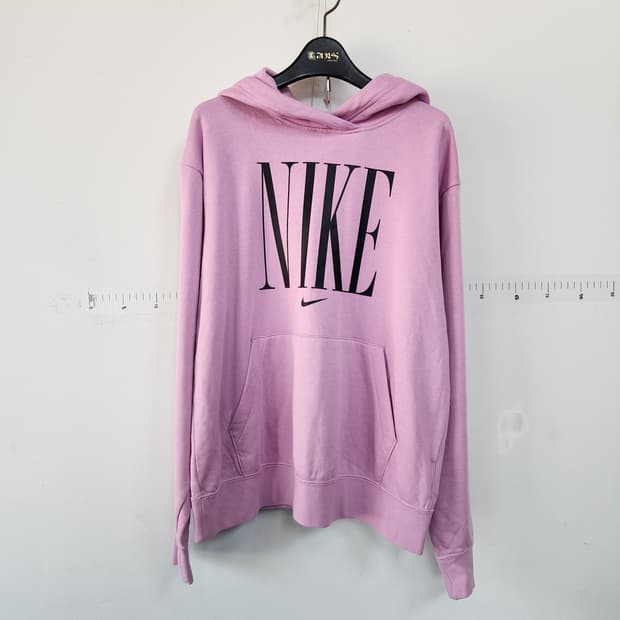 나이키 한정판 기모 후드티 라벤더 빅로고
