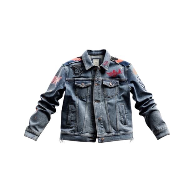 Guess Los Angeles 콜라주 데님자켓