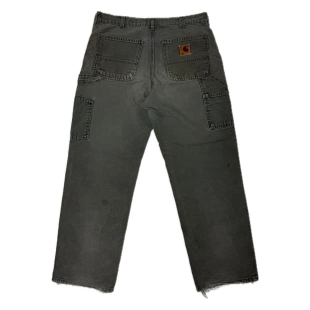 99s-02s 칼하트 모스 그린 싱글니 카펜터 팬츠 32x30