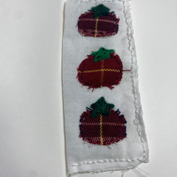 핸드메이드 패브릭 책갈피 