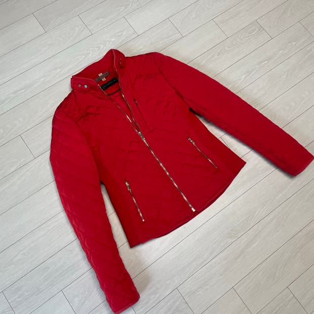 ZARA 퀼팅 자켓 (레드)