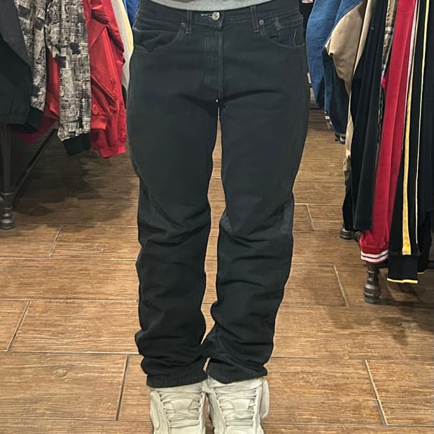 [HI] 리바이스 501 데님 흑청