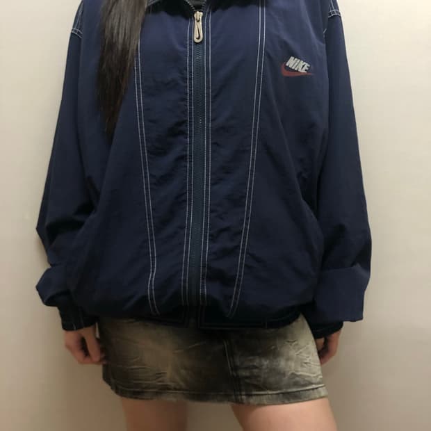 빈티지 나이키 네이비 바람막이