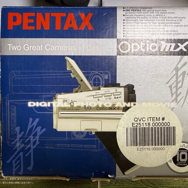 풀박) Pentax optio mx4 펜탁스 옵티오 빈티지 캠코더 디카