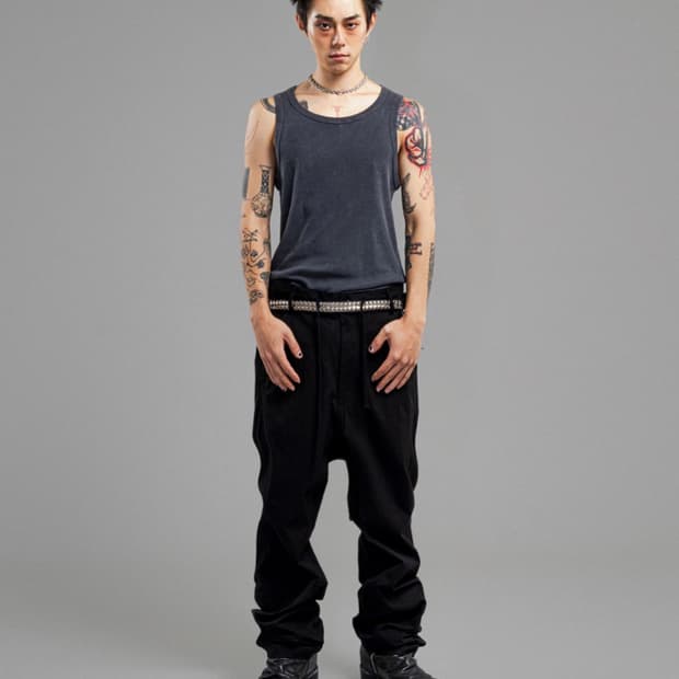 [F] 에크라손 ECRAZON CURVED BAGGY PANTS
