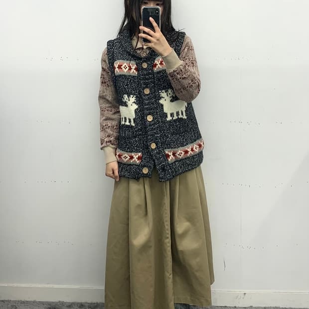 잔꽃 카라 가디건