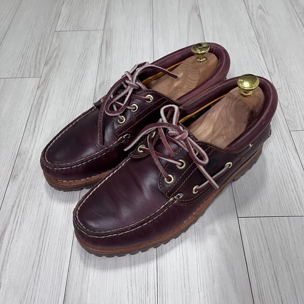 팀버랜드 보트슈즈 버건디 6사이즈
