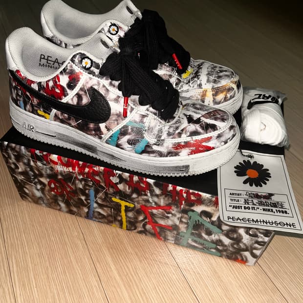 나이키 x 피스마이너스원 에어포스 1 로우 파라노이즈 2.0 지디포스