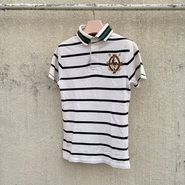 폴로 랄프로렌 빈티지 와펜 스프라이트 PK카라 반팔티(S)