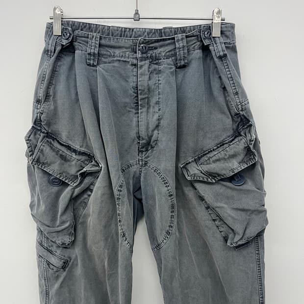 디스이즈네버뎃 빈티지 포켓 디테일 카고 팬츠 워시드 그레이 30in