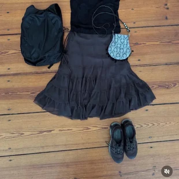 콜로신스 스커트 브라운