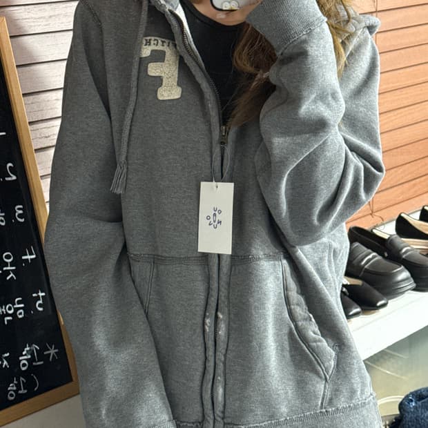 아베크롬비 데미지 후드집업