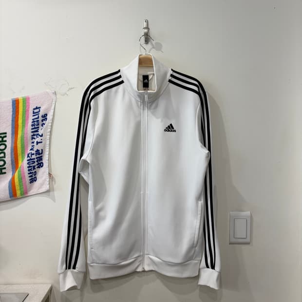 38. 아디다스 져지 흰색 화이트 삼각져지