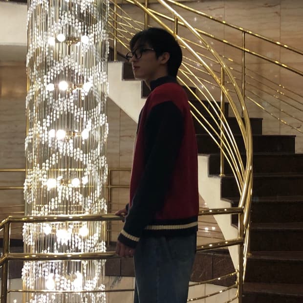 와이드 원턱 데님 청바지