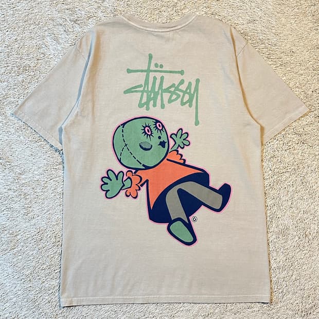 스투시 STUSSY 돌리 피그먼트 다이드 반팔 티셔츠 내츄럴