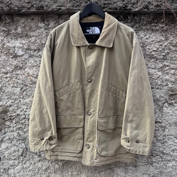90s 노스페이스 코듀로이 카라 헌팅자켓 