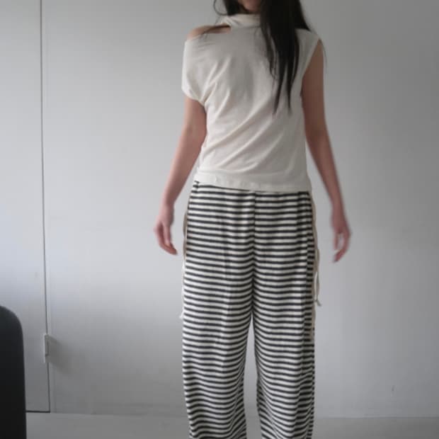 에프터먼데이 willie stripe pants 스트라이프 팬츠