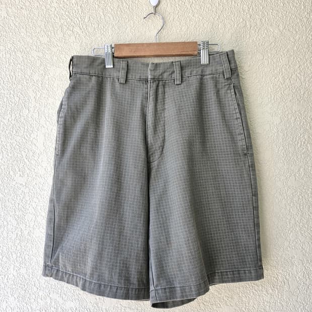 90s 스투시 잔체크 반바지 (made in usa)