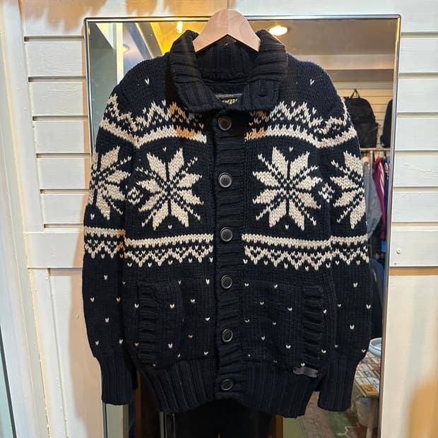 후아유 울 코위찬 니트 집업 