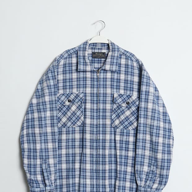 Boonpal&style Check Zip Shirts