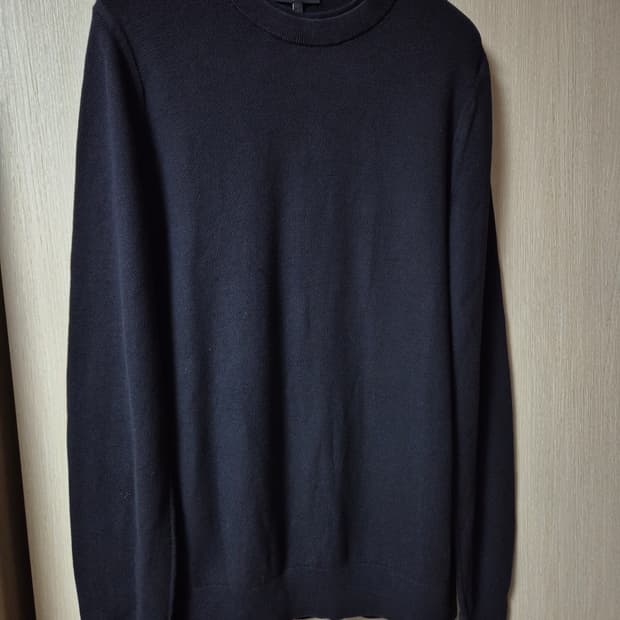 띠어리 이중라운드 니트 남성 라지 코튼니트