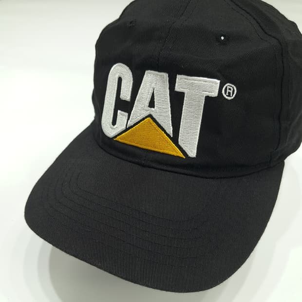 CAT 로고 블랙 볼캡 P1233