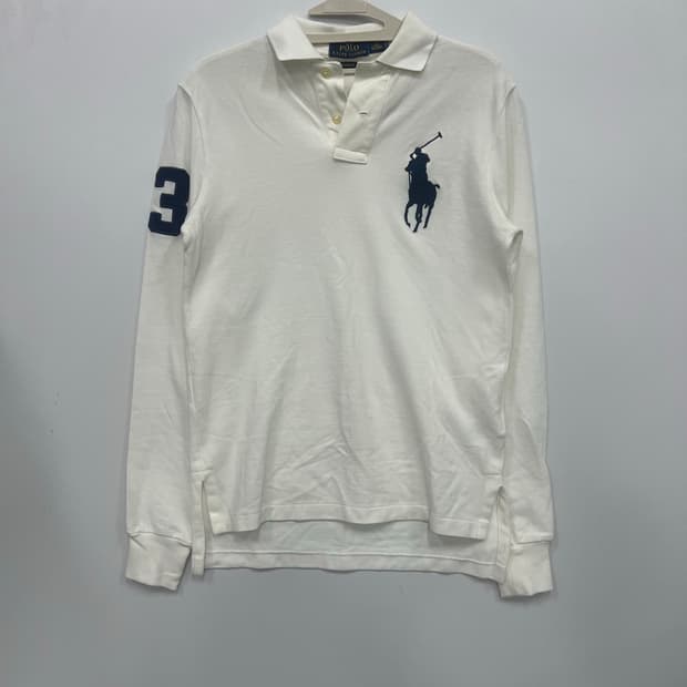 폴로 화이트 긴팔티