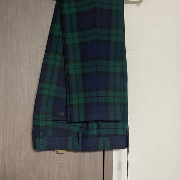 버버리 남성 체크 팬츠 새상품