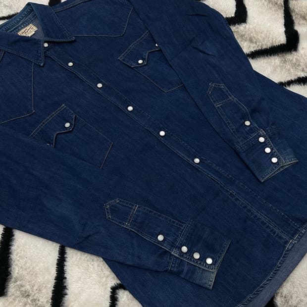 [L]조맥코이 랜치맨 웨스턴 데님셔츠/스냅버튼/진청