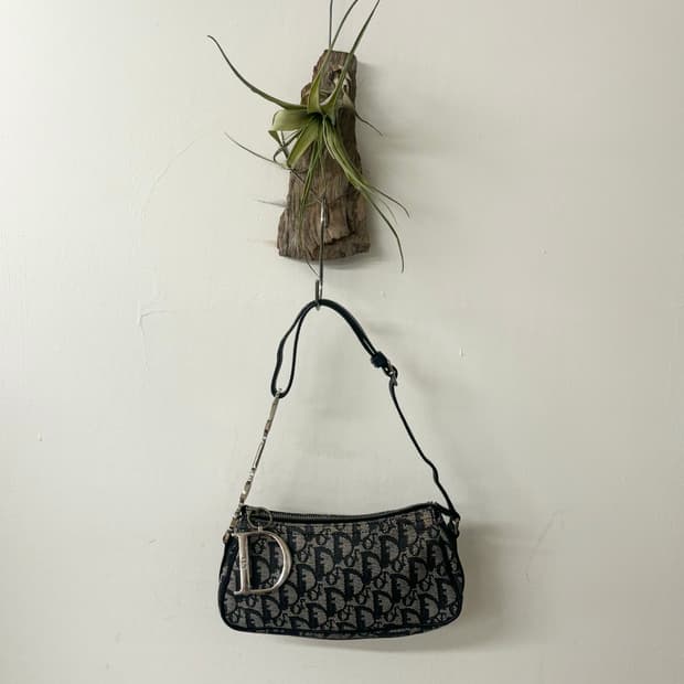 디올 오블리크 자카드 미니 숄더백