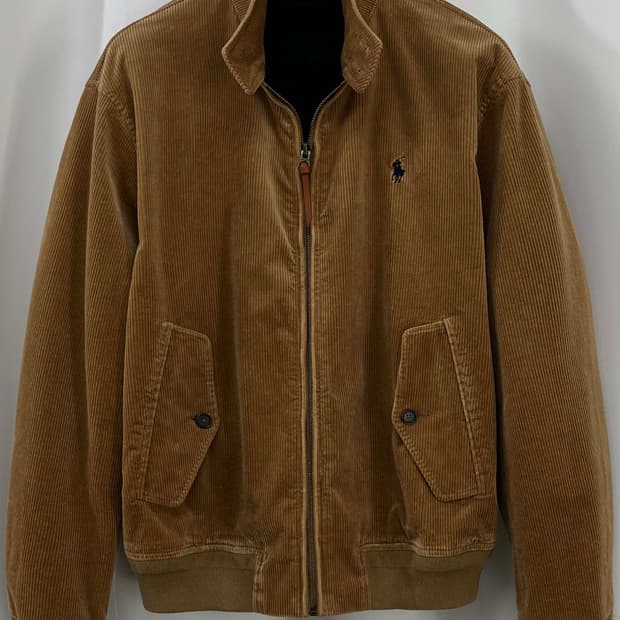 폴로 랄프로렌 탄베이지 블랙와치 바라쿠타 코듀로이 자켓