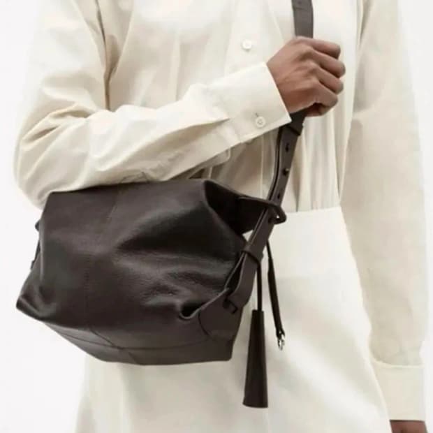 르메르 폴디드 백 / 라지 / 아스팔트 컬러