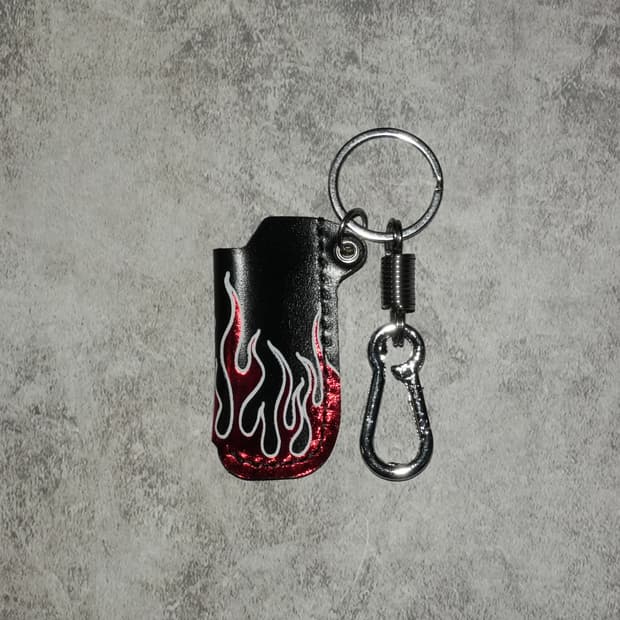 플레임 레더 라이터 케이스