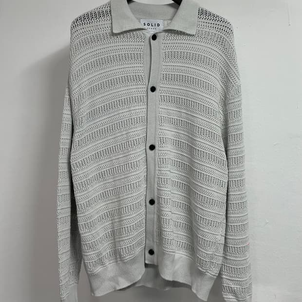 23FW 솔리드옴므 그물 셔츠 가디건 (on.618)  