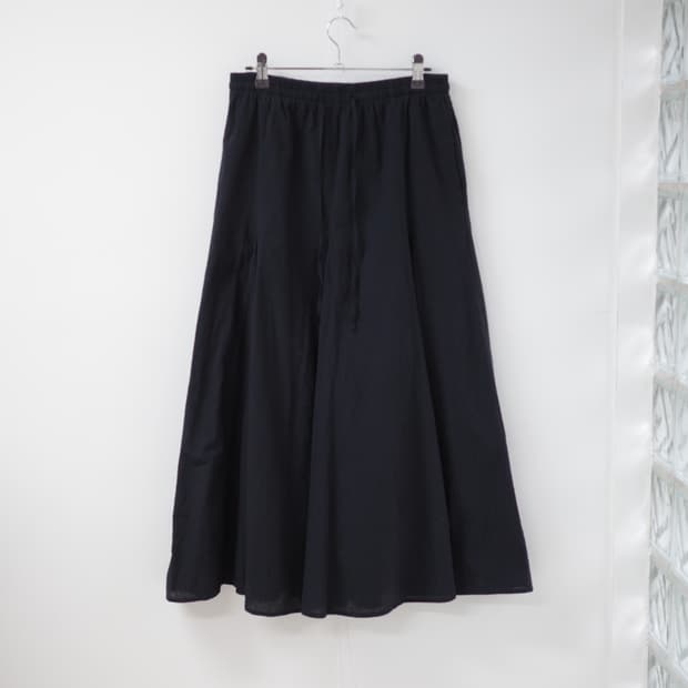 Black A-line skirt
